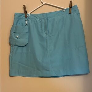 IZOD XFG. pro series skort hidden shorts removable pouch zip front size 14 NWT